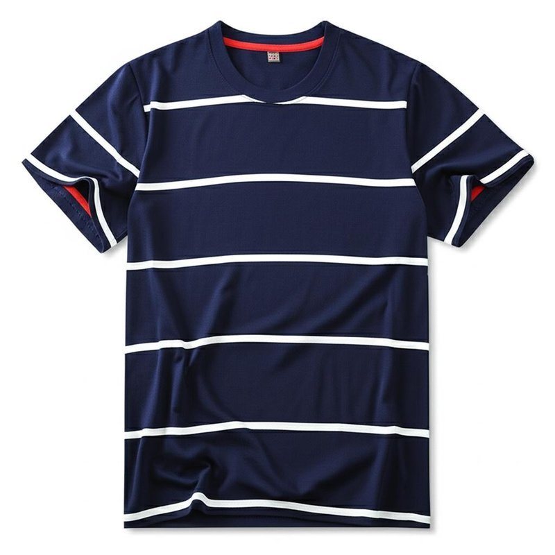 Short Sleeves Custom Men's T Shirts Knitted Fabric for Men's Wear