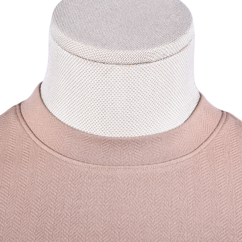 Πλειστηριασμός Custom Logo Label Design Γρήγορη ξήρανση Αναπνευστική Αντι ρυτίδες Plain T-shirts υψηλής ποιότητας Mock Neck για άνδρες κενό