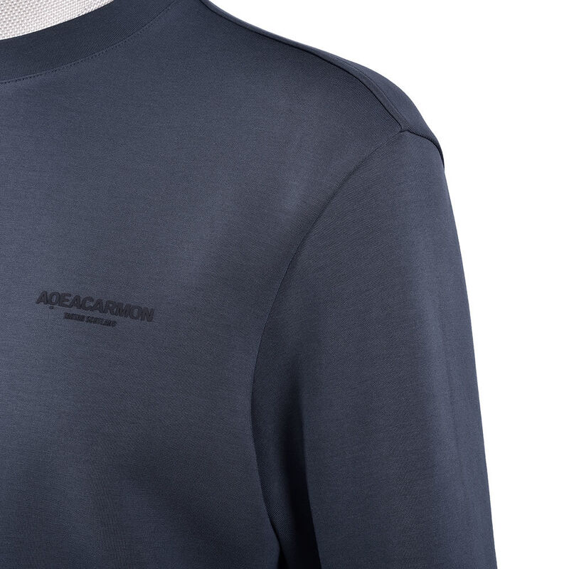 Προσαρμοσμένο Σχέδιο Μονόχρωμο Σκούρο Μπλε Φλις Παντελόνι Φαρδιάς Γραμμής για Streetwear Αθλητικά Ρούχα Φόρμες και Σετ Φούτερ με Παντελόνι Ανδρικό Ανάγλυφο