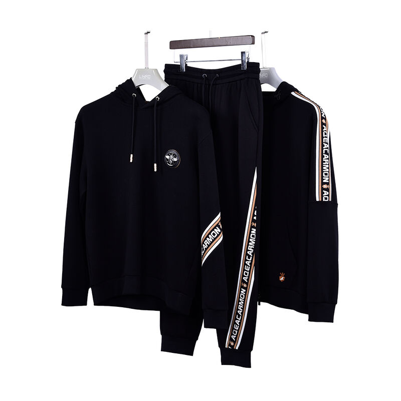 Πλεονέκτημα Μεγέθους Windproof Custom Logo Design Men Hoodie Set Βιώσιμη Υψηλής Ποιότητας Hoodie Tracksuits Αθλητικά ρούχα Sweatpants Sweater