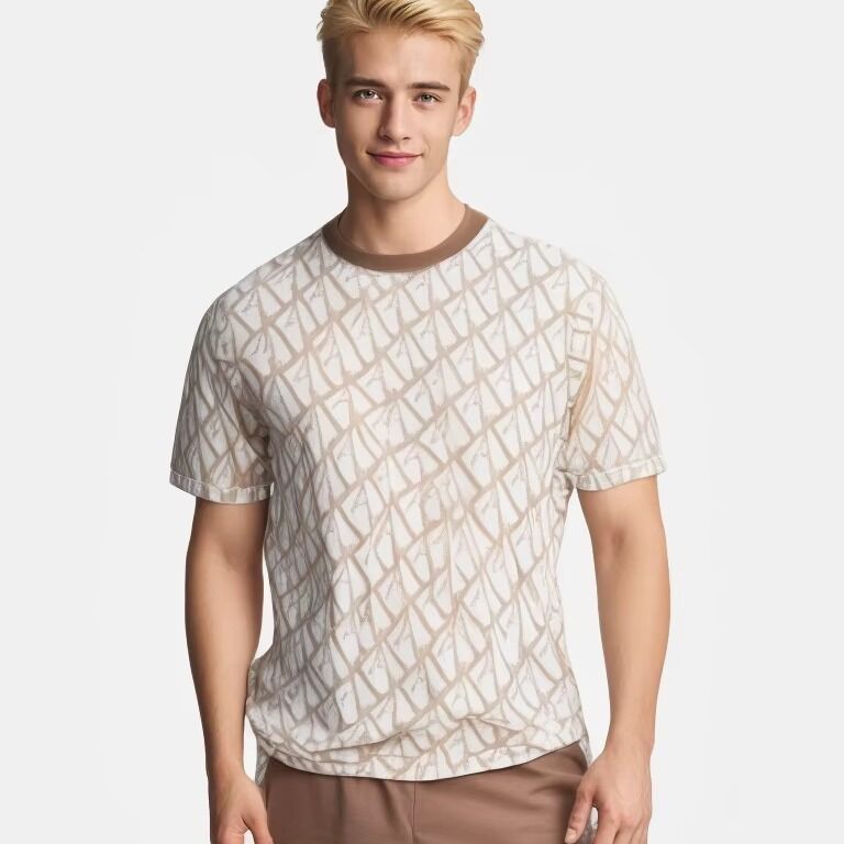 Γρήγορη Ταχύτητα Παράδοσης Προσαρμοσμένο Τετράγωνο Λαιμό Μπλουζάκι με Κεντητό Παχύ Κολάρο O-Neck Βαμβακερό Μπλουζάκι με Γραφικό Σχέδιο και Λογότυπο