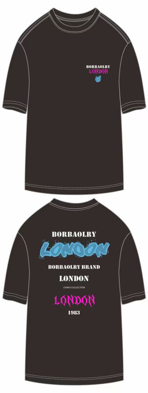 Ανταγωνιστική Τιμή Προσαρμοσμένο Λογότυπο Βαριάς Ποιότητας Oversize T-Shirt 100% Βαμβάκι Μαύρο T-Shirt με Στρογγυλή Λαιμόκοψη για Άνδρες