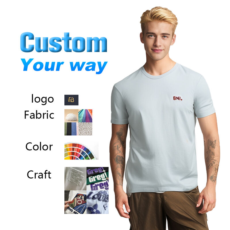 Υψηλής ποιότητας καλοκαιρινές ανδρικές μπλούζες με χαλαρό λαιμό για σπορ