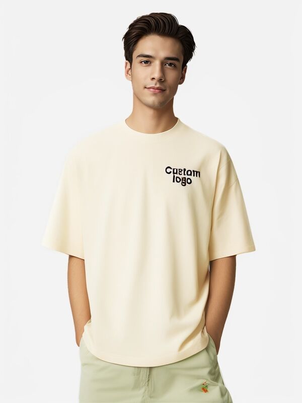 Προσαρμοσμένη καυτή πώληση Unisex 100% βαμβάκι T-shirts κενό T-shirts US μέγεθος True to size Drop Shoulder T-shirts για άνδρες