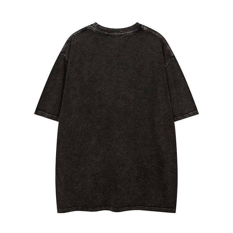 Προσαρμοσμένη υψηλής ποιότητας ρούχα δρόμου Παντοδύναμη μπλούζα λαιμού Εφαρμοσμένα μπαλώματα Βραβευμένα βίντεζ μπλούζα