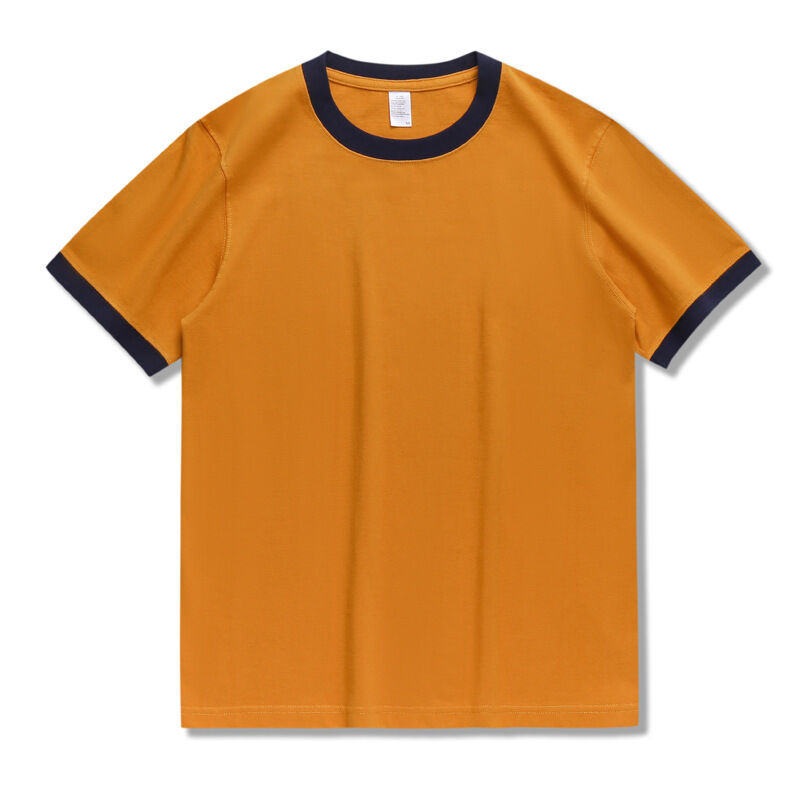 Κατασκευαστής Πλειστηριασμός Custom Color Block Stitching T-shirt Unisex Heavyweight High Quality Two-tone Patchwork T-shirt