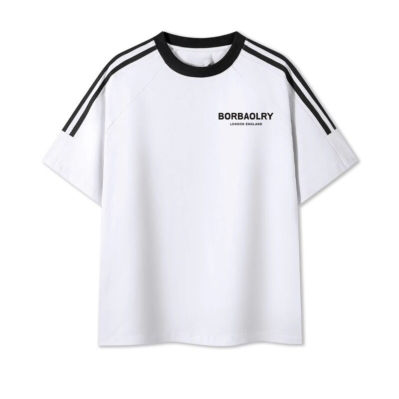 Ανδρικά T-Shirts από Βαμβάκι με Στρογγυλή Λαιμόκοψη, Κανονικής Γραμμής, Πλεκτά, Βαμμένα, Άνετα, Ανδρικά Μπλουζάκια με Εκτύπωση, Γλυκό T-Shirt για Άνδρες