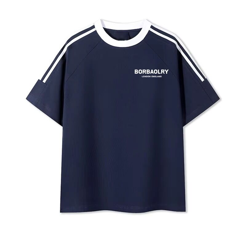 Ανδρικά T-Shirts από Βαμβάκι με Στρογγυλή Λαιμόκοψη, Κανονικής Γραμμής, Πλεκτά, Βαμμένα, Άνετα, Ανδρικά Μπλουζάκια με Εκτύπωση, Γλυκό T-Shirt για Άνδρες