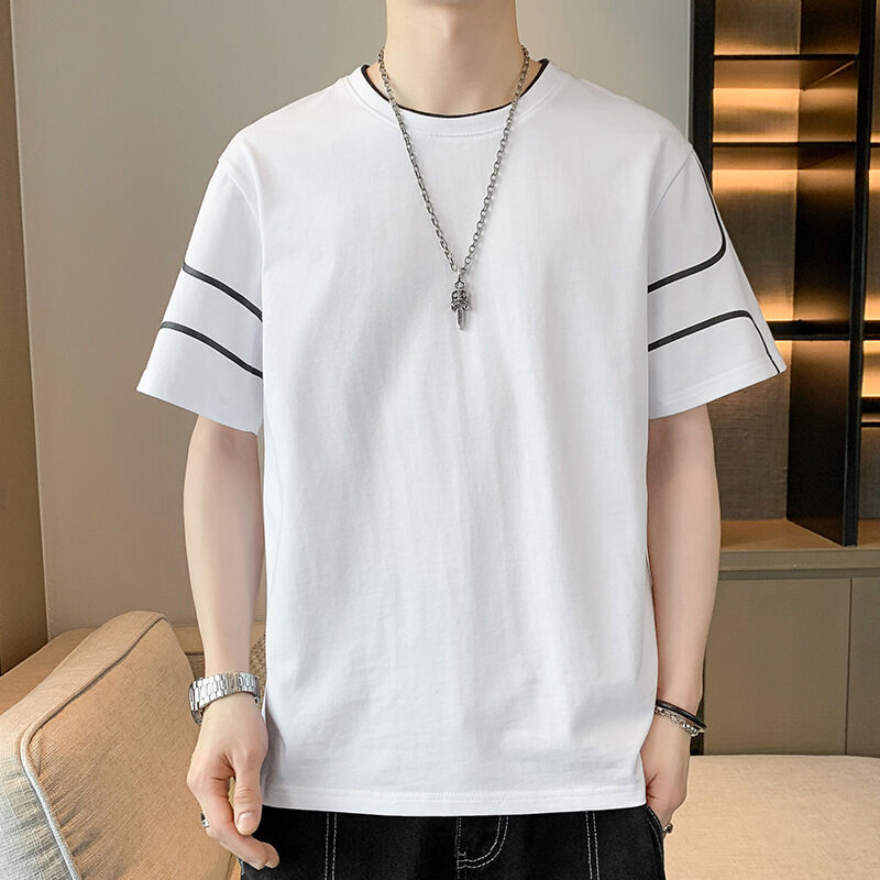 OEM Custom logo Έμβιση Τυπωμένο Σχεδιασμό για άνδρες Σύντομο μανίκι t μπλουζάκι με χαλαρό πάνω καλοκαίρι μισό μανίκι t μπλουζάκι