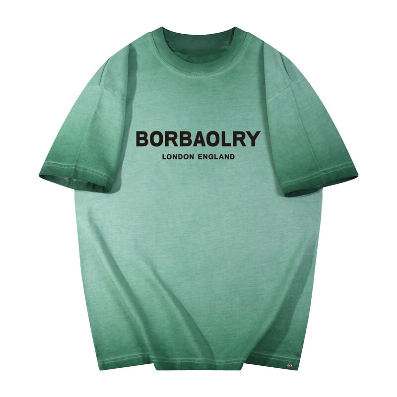 Καυτό Custom T-shirt ανδρών πλύσιμο για να κάνετε παλαιό στυλ Μεγάλο μέγεθος πουκάμισο Custom logo εκτύπωση μόδα casual Short-sleeved πουκάμισο