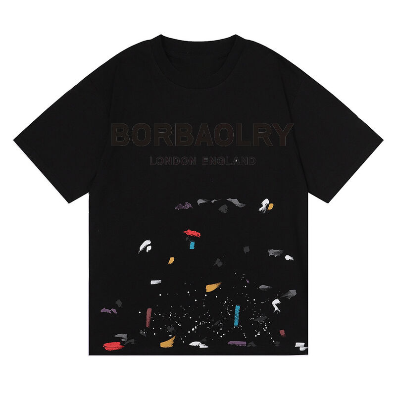 Προσαρμοσμένο ανδρικό T-Shirt με όξινο πλύσιμο, Street Wear, Γκράφιτι, Ψεκασμός Χρώματος, Βαμβάκι, Χονδρική, Μονόχρωμο, Πλεκτό