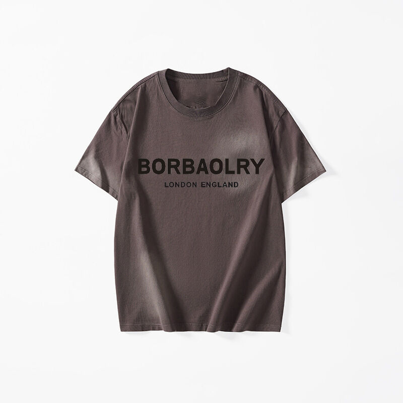 Χονδρική Πώληση Oversized Unisex Βαμβακερό T-Shirt 280 Gsm Vintage Acid Wash Custom Print DTG Βαριάς Ποιότητας Streetwear για Άνδρες T Shirt