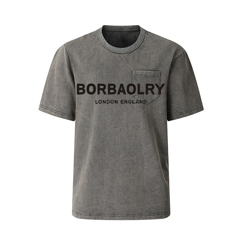 Ανδρικό T-shirt Oversize Μαύρο Βαρέως Τύπου με Vintage Εκτύπωση για Καλοκαίρι (Χονδρική)