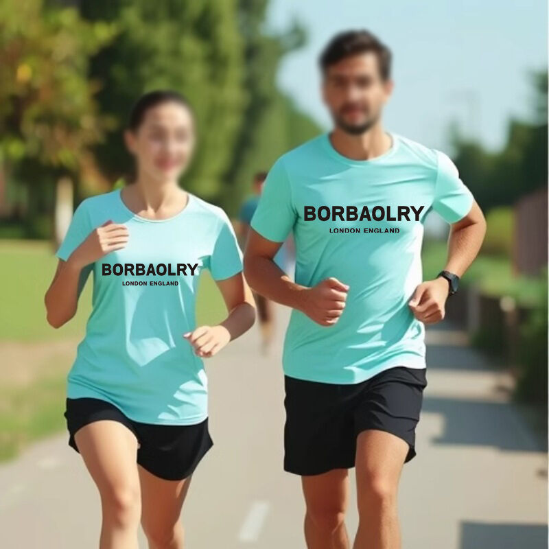 Hot Selling Personalized Blain Round Neck T-shirt Drying Fit T Printed Tee Shirts With logo Customize