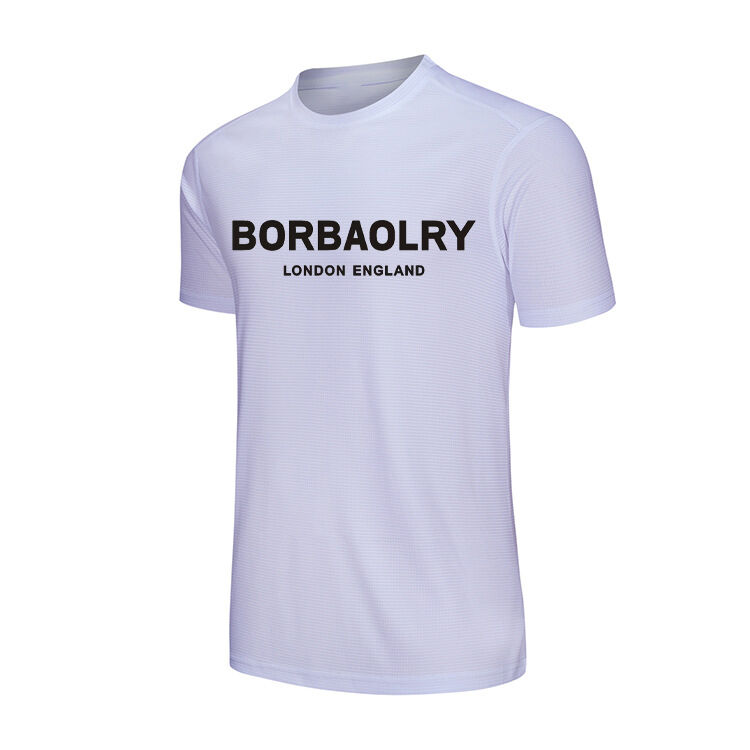 Hot Selling Personalized Blain Round Neck T-shirt Drying Fit T Printed Tee Shirts With logo Customize