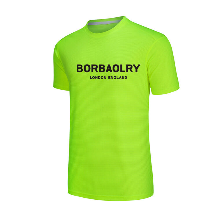 Hot Selling Personalized Blain Round Neck T-shirt Drying Fit T Printed Tee Shirts With logo Customize