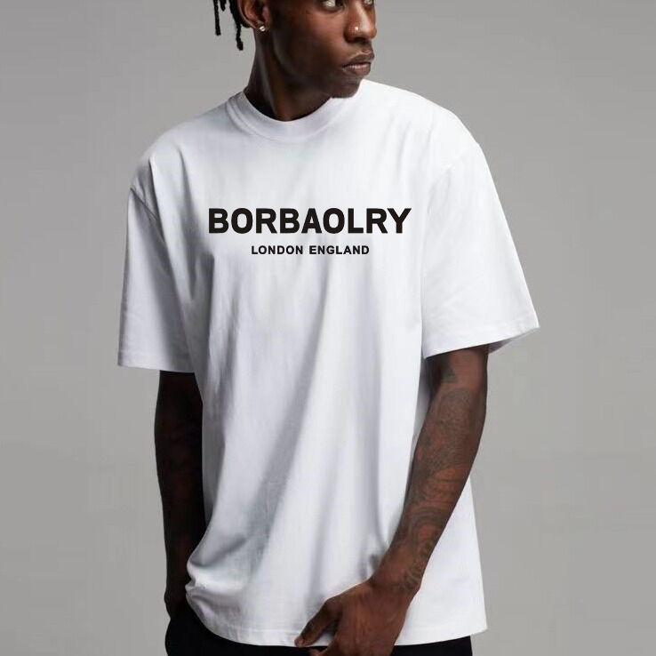 220 Gsm Βαμβάκι T-Shirt Υψηλής ποιότητας Drop Shoulder T-Shirt μεγέθους μεγαλύτερο Wholesale Custom Tshirts για άνδρες