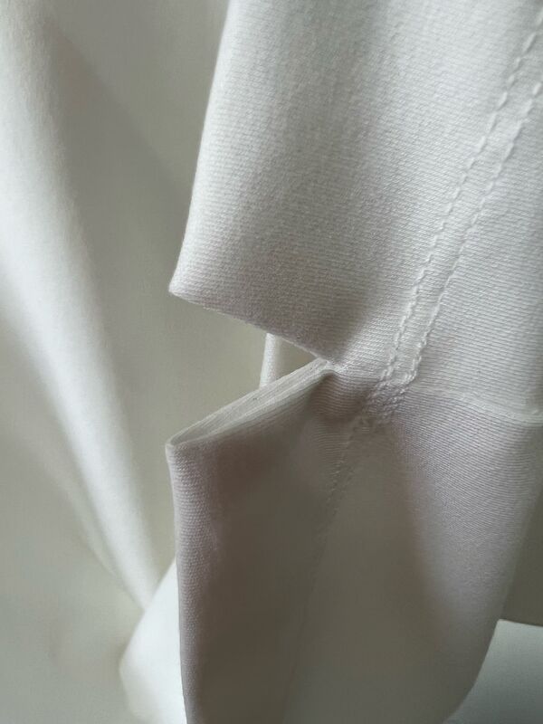 Ανδρικό λευκό T-shirt, στάμπα με γούνα γράμματα, κοντομάνικο casual τοπ 100% βαμβάκι Ανδρικό T-shirt