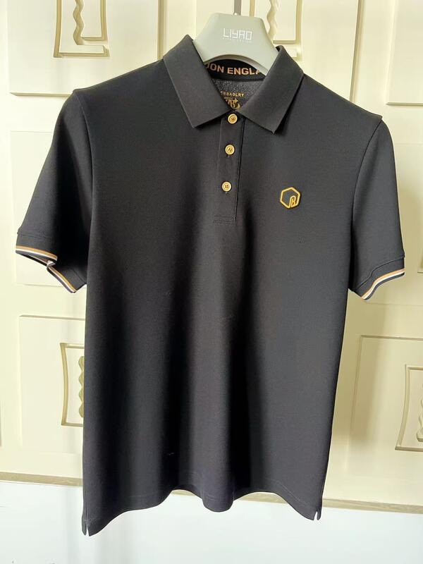 Ανδρικά Πόλο Premium Κλασικό Κολάρο Πολύχρωμη Γκάμα Εξαιρετική Λεπτομέρεια Ανάγλυφο Λογότυπο Σιλικόνης Υψηλής Ποιότητας Ανδρικό Πόλο T-shirt