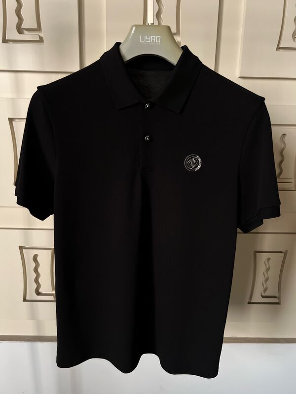 Ανδρικά μπλουζάκια πόλο από βαμβάκι υψηλής ποιότητας με κεντημένο λογότυπο ή λογότυπο εκτύπωσης μηχανής, casual μπλουζάκια πόλο επώνυμης πόλης