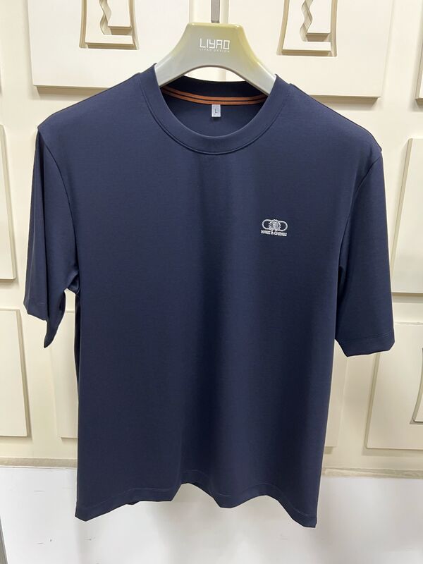 Μίνιμαλ κοντομάνικα μπλουζάκια για άνδρες, μονόχρωμα βασικά μπλουζάκια