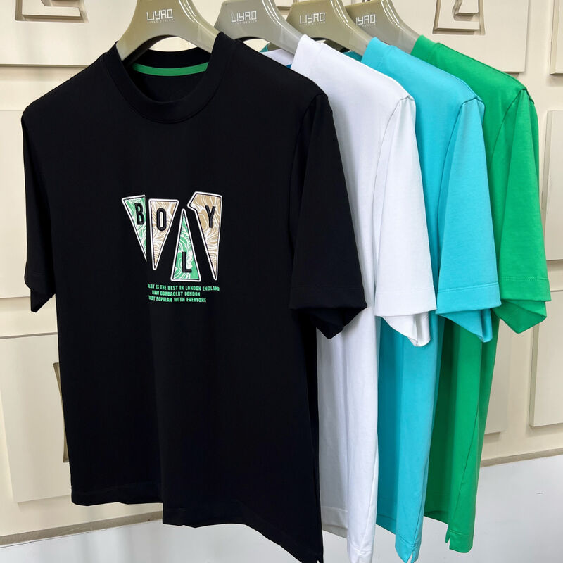 Ανδρικά T-shirts με στρογγυλή λαιμόκοψη και κοντό μανίκι, μοντέρνα με στάμπα γραφικών και κεντήματα, πολύχρωμα, casual, 100% βαμβακερά T-shirts για άνδρες