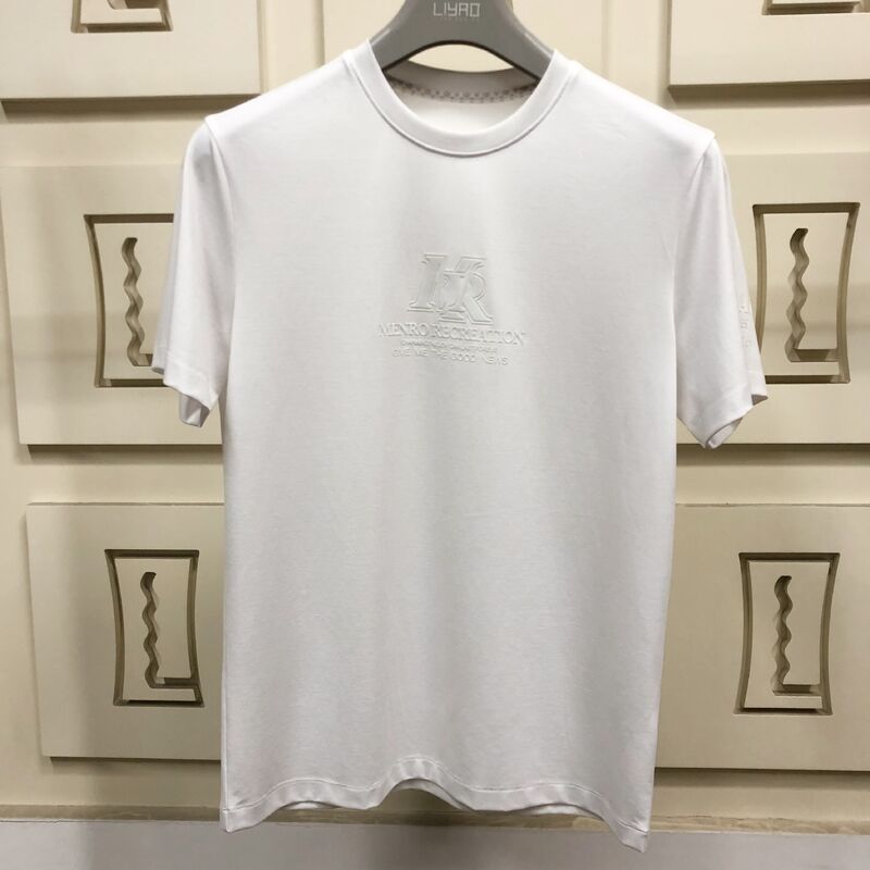 Men's Premium Organic Cotton T - Shirts with Embossed Logo, Soft Breathable Fabric for Casual & Business Wear Men T-shirt