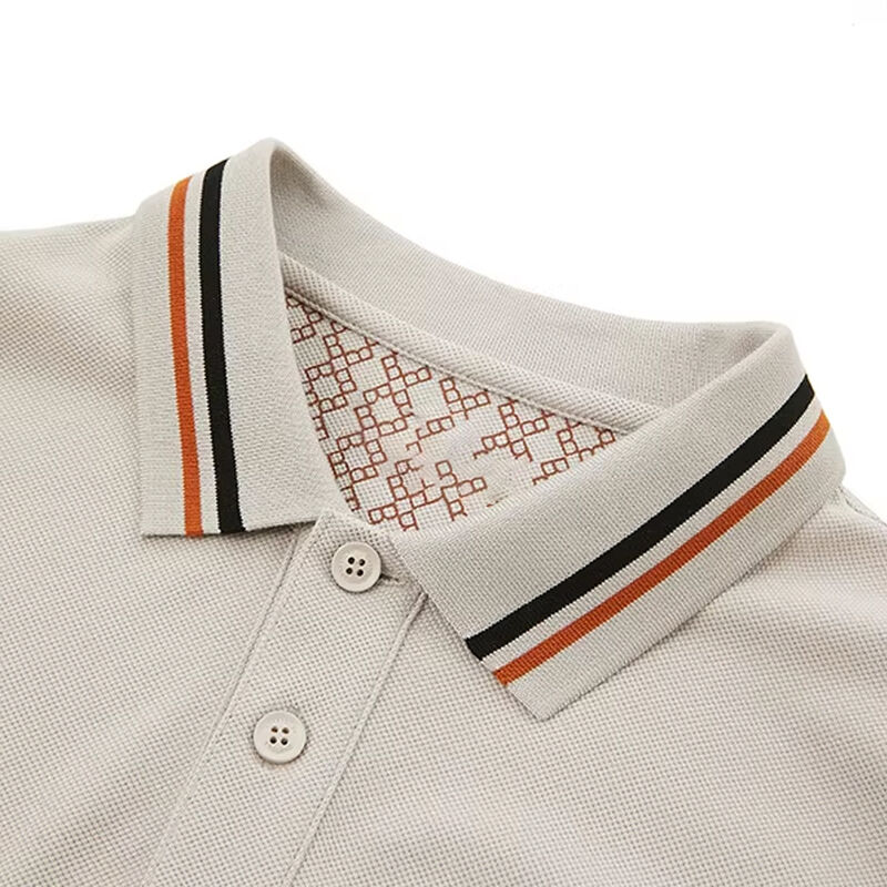 Μακό μπλουζάκια πόλο με ρίγες, γρήγορου στεγνώματος, κοντό μανίκι, τελευταίο σχέδιο για άνδρες, με στάμπα