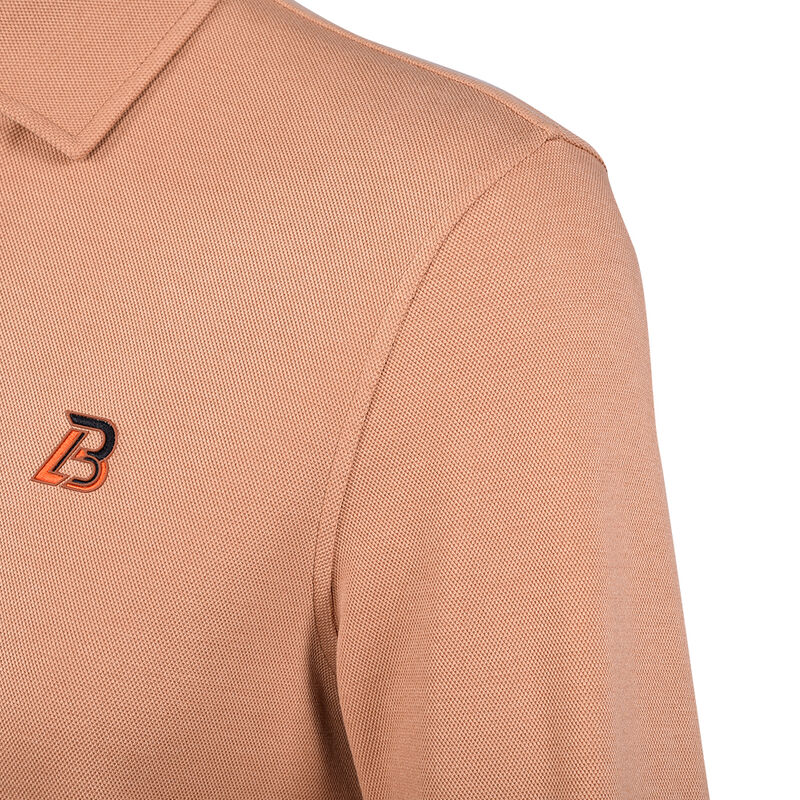 Προσαρμοσμένο Αντι-Πίλινγκ Υψηλή ελαστικότητα Κανονική καθημερινή ζωή 100% βαμβάκι Plain Long Sleeve T-Shirt Mens Zip Up Polo T-Shirt