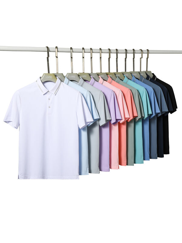 Polo de golf de poliéster y algodón de secado rápido personalizable para hombre para negocios