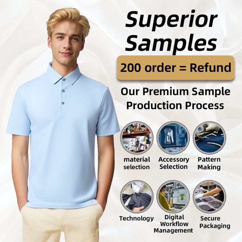 Ολοκαίνουργιο Προϊόν Προσαρμοσμένο Λογότυπο Υπαίθριας Προπόνησης Ανδρικό Πόλο Μπλουζάκι Γυμναστικής για Γκολφ με Διαπνοή