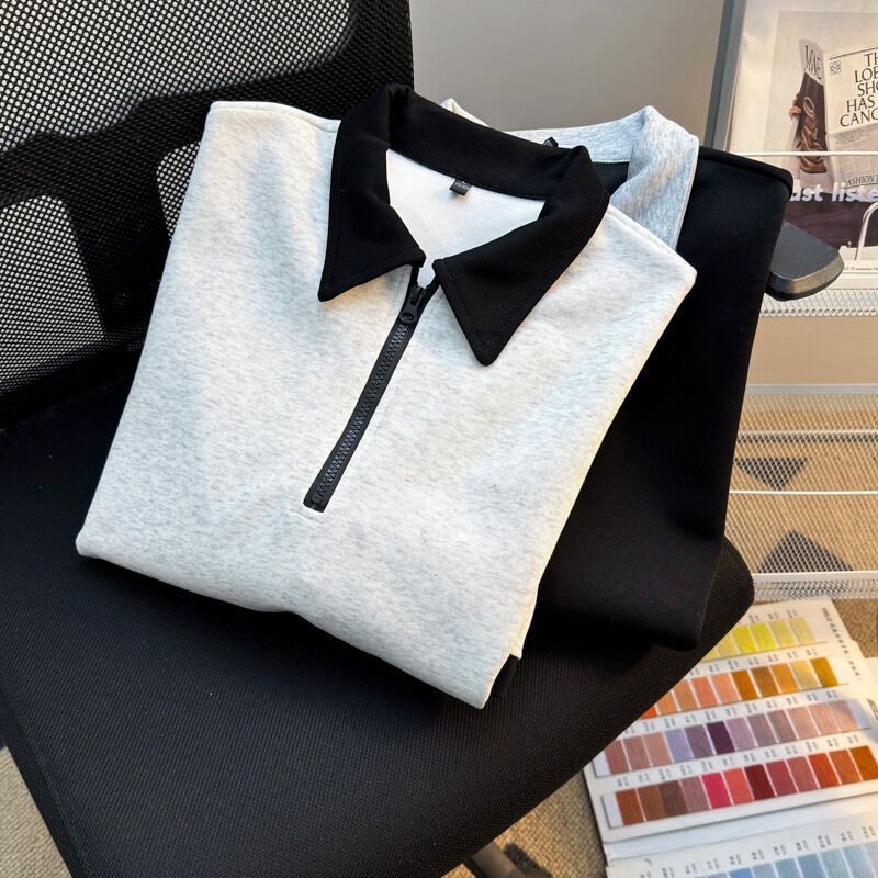 Υψηλής Ποιότητας Χονδρικής Ανδρικών Ρούχων Oversize Μπλουζάκι με Φερμουάρ Κατασκευαστής Άδειες Κοντομάνικες Μπλούζες για Άνδρες