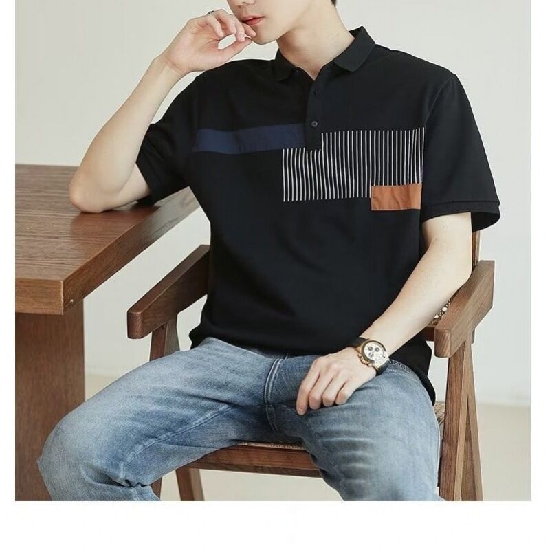 Προσαρμοσμένο λογότυπο Κοντά μανίκια Γκολφ για Polo Shirt Αναπνευστικό Γρήγορο ξηρό φτιαγμένο από βαμβάκι Σκληρό σχέδιο για ξηρό καλοκαίρι Γκολφ