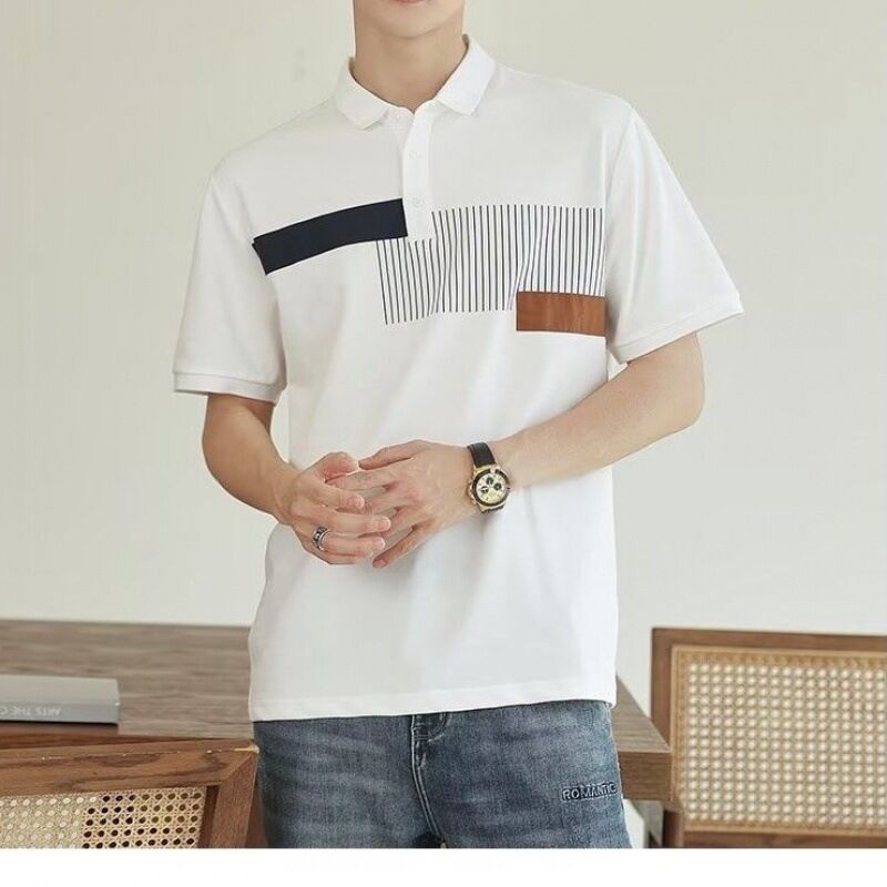 Προσαρμοσμένο λογότυπο Κοντά μανίκια Γκολφ για Polo Shirt Αναπνευστικό Γρήγορο ξηρό φτιαγμένο από βαμβάκι Σκληρό σχέδιο για ξηρό καλοκαίρι Γκολφ