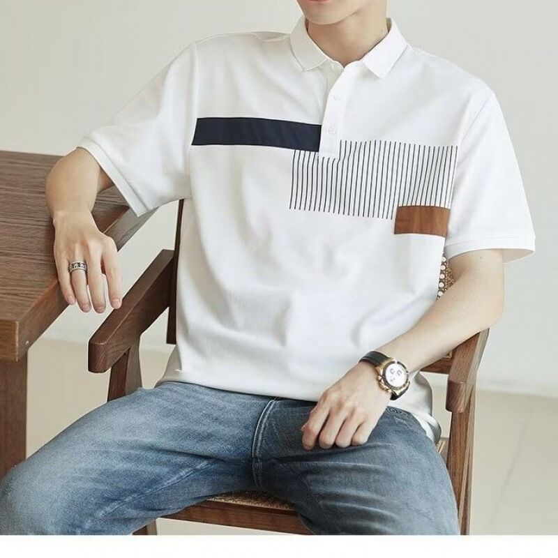 Προσαρμοσμένο λογότυπο Κοντά μανίκια Γκολφ για Polo Shirt Αναπνευστικό Γρήγορο ξηρό φτιαγμένο από βαμβάκι Σκληρό σχέδιο για ξηρό καλοκαίρι Γκολφ