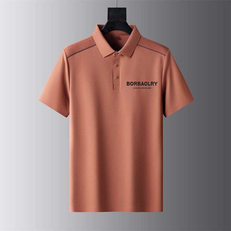 Καλοκαιρινό βραχυμανίκιο Polo μπλουζάκι για άντρες Τ-Shirt λεπτή νάρθηκη μισό μανίκιο Business Casual Trend